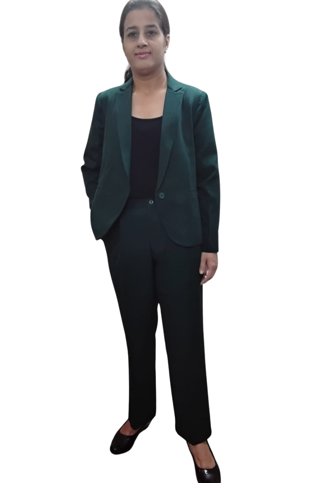 VISHIMA Single Breasted Coat Pant Suit - Green