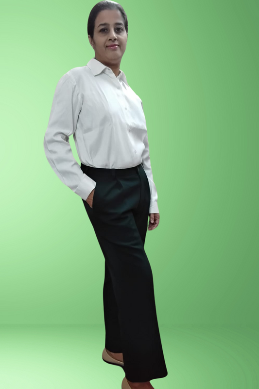 VISHIMA Regular Straight Leg Trousers with pockets - Green