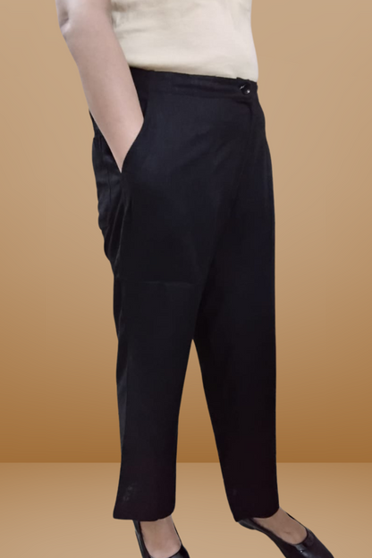 VISHIMA Cotton Linen Pant (Black)