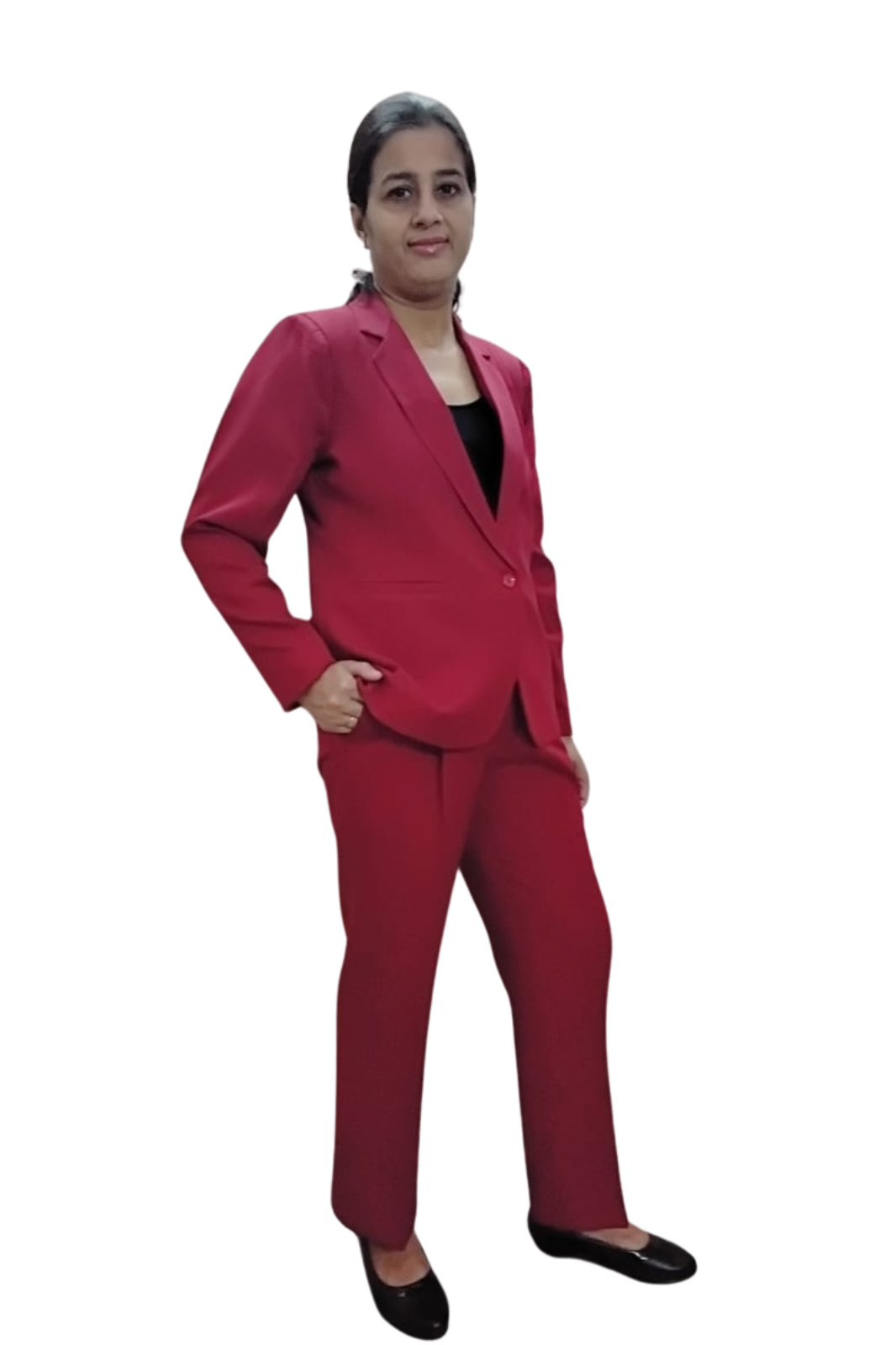 VISHIMA Single Breasted Blazer - Red