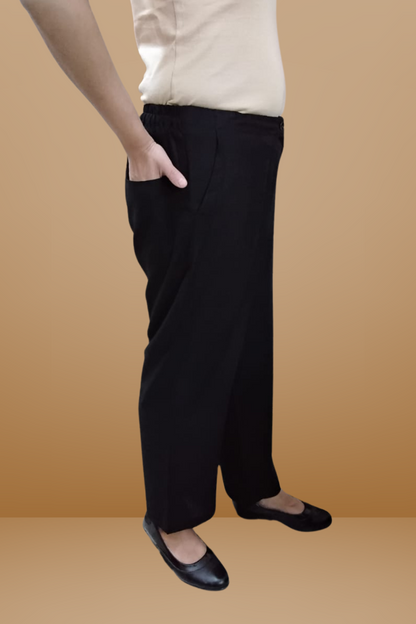 VISHIMA Cotton Linen Pant (Black)