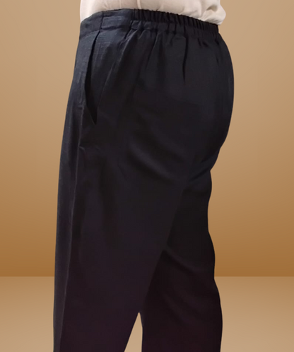 VISHIMA Cotton Linen Pant (Black)